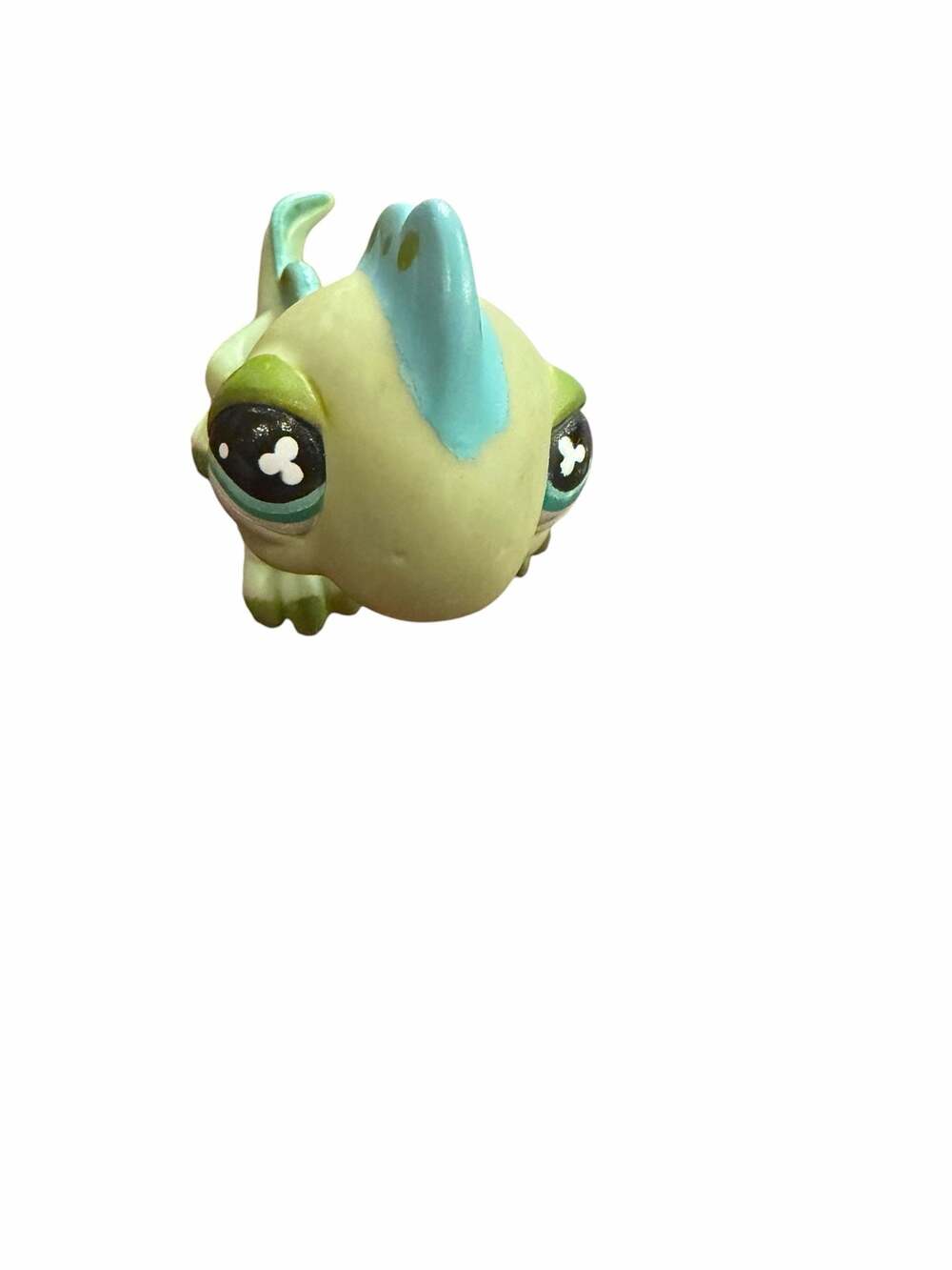 Littlest Pet Shop #499 Green Iguana Lizard with Clover Eyes
